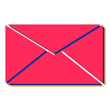 E- posta simgesi vektör illüstrasyonu