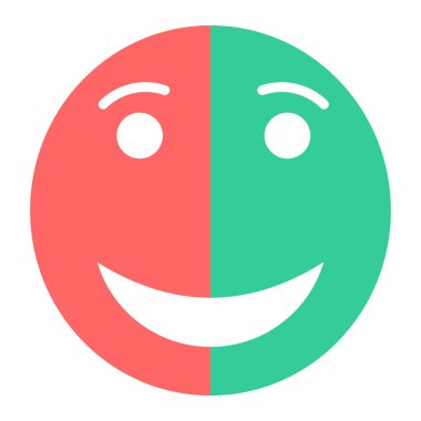 yüz simgesi vektör çizimi tasarımı