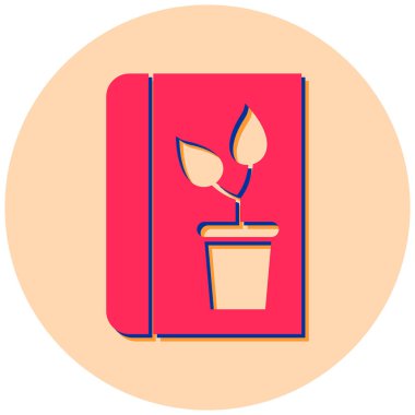 Bitki. Web simgesi basit tasarım