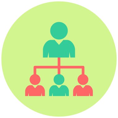 iş insanları düz vektör simgesi