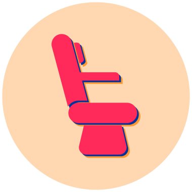 Sandalye. Web simgesi basit illüstrasyon