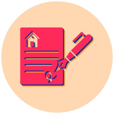 Sertifika. Web simgesi basit illüstrasyon