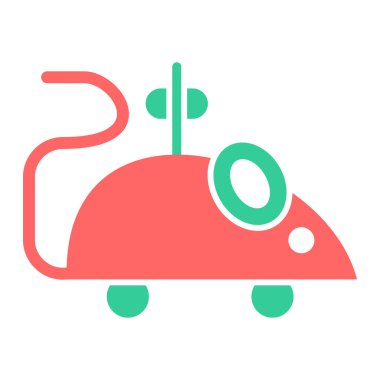 Fare oyuncağı. Web simgesi basit illüstrasyon