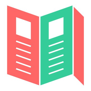 Kitap. Web simgesi basit illüstrasyon