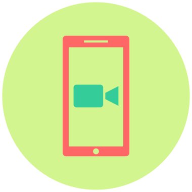 Video seslenmek kutsal kişilerin resmi, vektör çizim