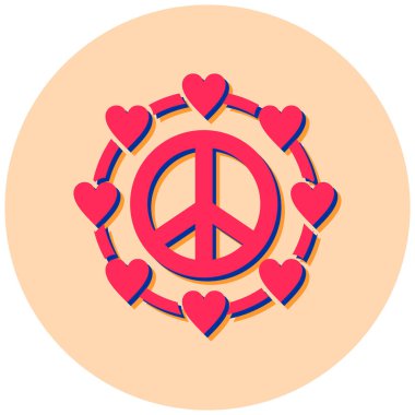 Kalp. Web simgesi basit tasarım