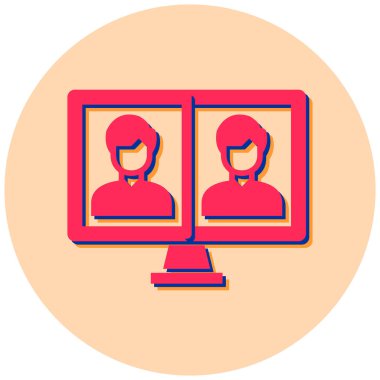 kullanıcı. Web simgesi basit illüstrasyon