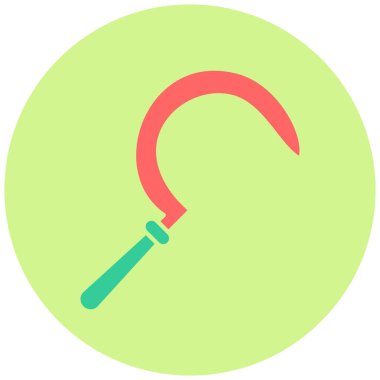 Sickle modern simgesinin vektör illüstrasyonu 