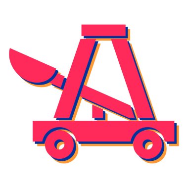 Karavanı ve çadırı olan bir kamp kamyonu. vektör illüstrasyonu