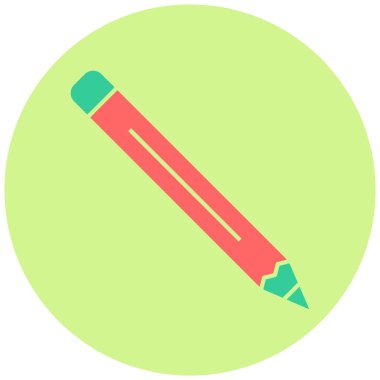 Kalem. Web simgesi basit illüstrasyon