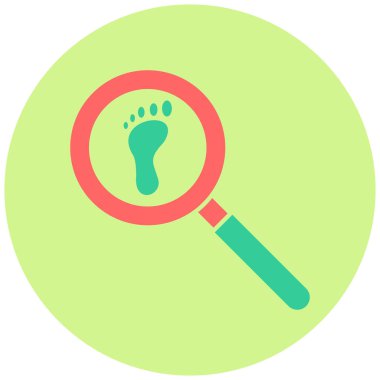 İzler. Basit düz vektör simgesi