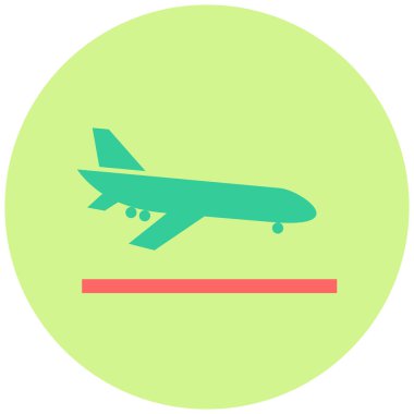 İniş. Web simgesi basit illüstrasyon