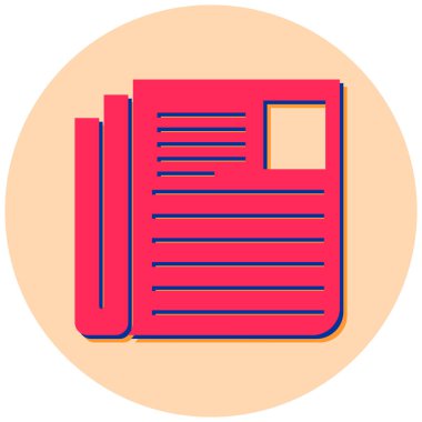 Kitap. Web simgesi basit illüstrasyon