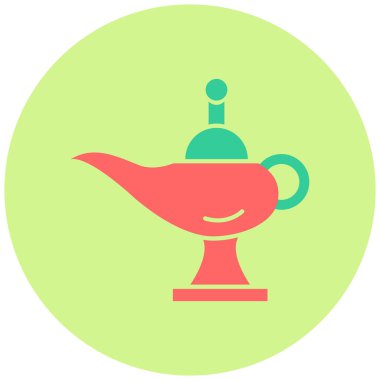 Yağ lambası. Web simgesi basit tasarım