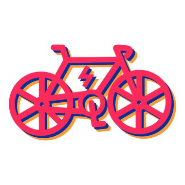 bisiklet ikonu vektör illüstrasyonu