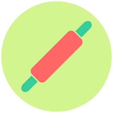 Yuvarlanan iğne simgesi. vektör illüstrasyonu