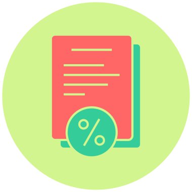 Vergi. Web simgesi basit illüstrasyon