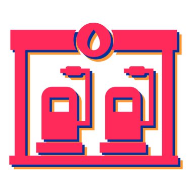 Yağ pompası ikonu. vektör illüstrasyonu