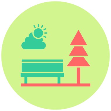 Yedek kulübesi Web simgesi basit tasarım