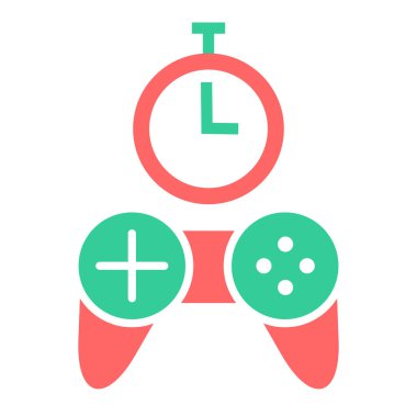 oyun konsolu simgesi, vektör illüstrasyonu basit tasarım 