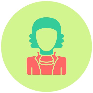 Yargıç modern simgesinin vektör illüstrasyonu 