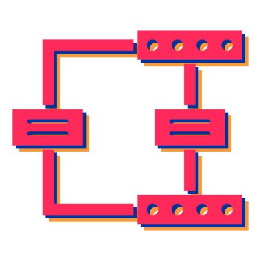 Modern b 'nin vektör illüstrasyonu eksik simgesi