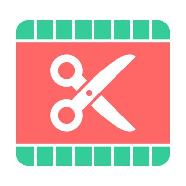 makas simgesi vektör illüstrasyonu