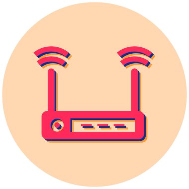 Yönlendirici. Web simgesi basit illüstrasyon