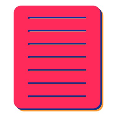 belge simgesi vektör illüstrasyonu