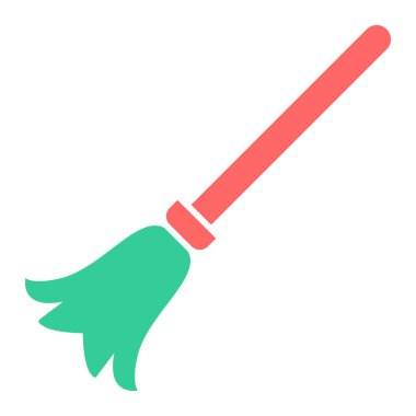 Süpürge. Web simgesi basit illüstrasyon