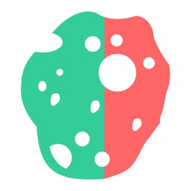 Karpuz. Web simgesi basit illüstrasyon