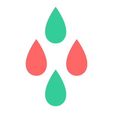 kan damlaları ikon vektör illüstrasyon grafik tasarımı