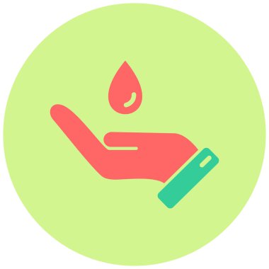 Su simgesini illüstrasyon vektör