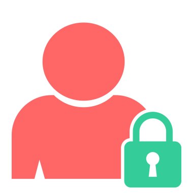 kullanıcı. Web simgesi basit illüstrasyon