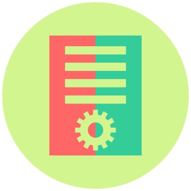 Dosya Ayarları. Basit illüstrasyon