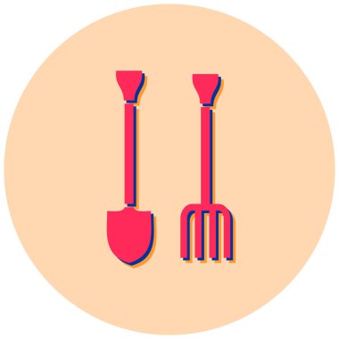 Kürek. Web simgesi basit tasarım