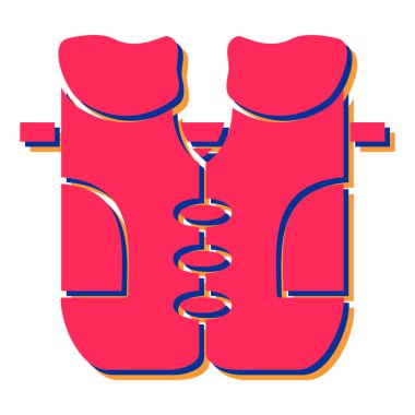 Boks eldiveni ikonu. vektör illüstrasyonu