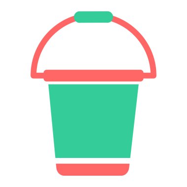 Kova. Web simgesi basit illüstrasyon