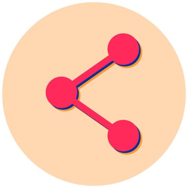 Paylaş. Web simgesi basit illüstrasyon