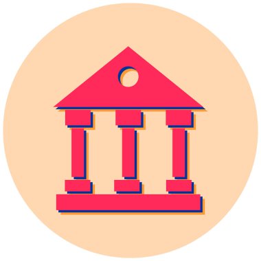 Banka Binası. vektör çizim