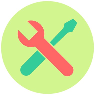 onarım kutsal kişilerin resmi, vektör çizim