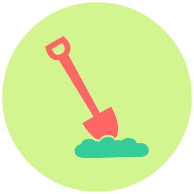 Kürek. Web simgesi basit illüstrasyon