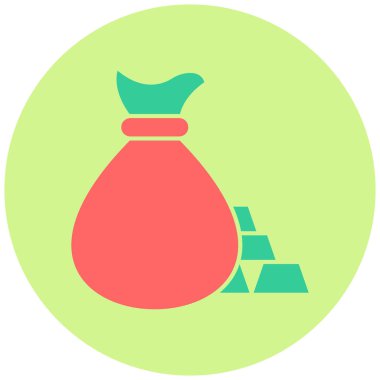 Para çantası. Basit resimleme