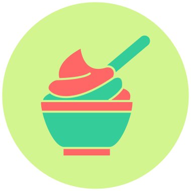 Krem şanti vektör illüstrasyonu