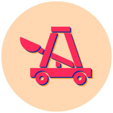 Traktör. Web simgesi basit tasarım