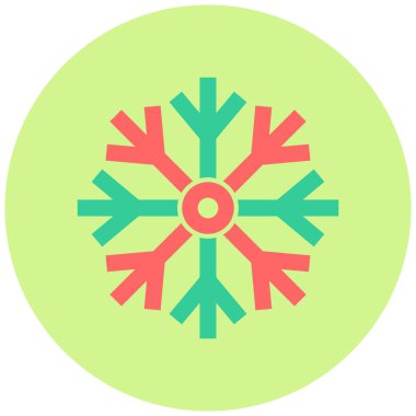 Kar tanesi. Web simgesi basit illüstrasyon