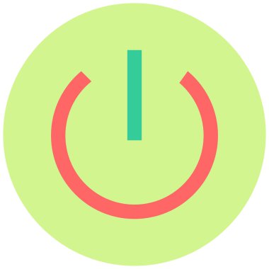 Çıkış yap. Web simgesi basit illüstrasyon