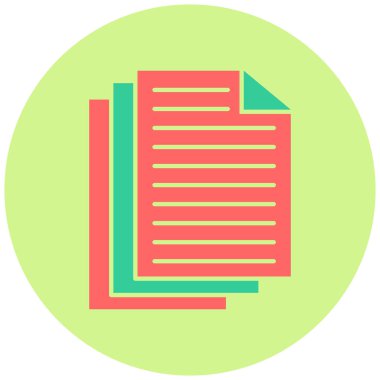 Kağıt. Web simgesi basit illüstrasyon