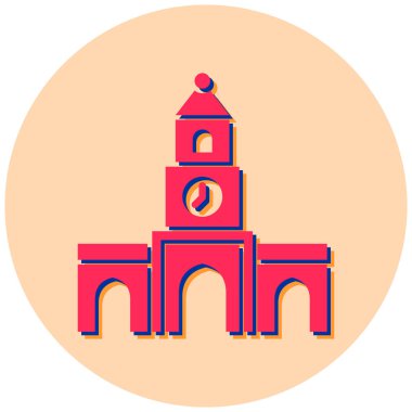 Bina. Web simgesi basit tasarım