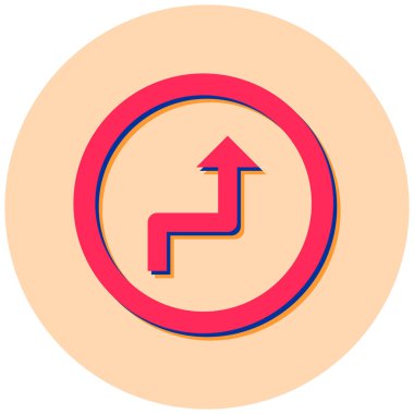 Yön. Web simgesi vektör illüstrasyonu